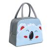 Lunch Bag Universal Size Cartoon Style Oxford Fabric Soft Handle Insulated Lunch Bag for Kids Girls Women Dark Grey