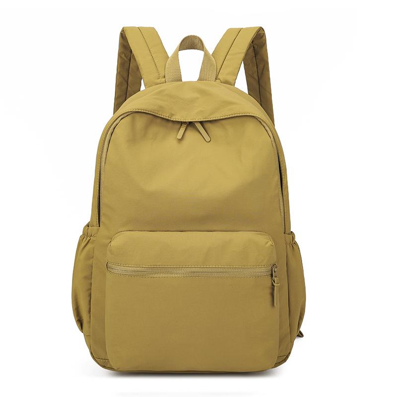 Schoolbag men's and women's casual multi-purpose lightweight large-capacity versatile backpack nylon cloth student class schoolbag commute travel