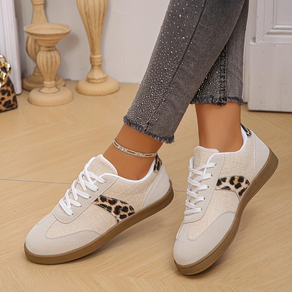 Women's 2025 Spring New Arrival Korean Style Chunky Sole Platform Color-Block Lace-Up Versatile Casual Sneakers
