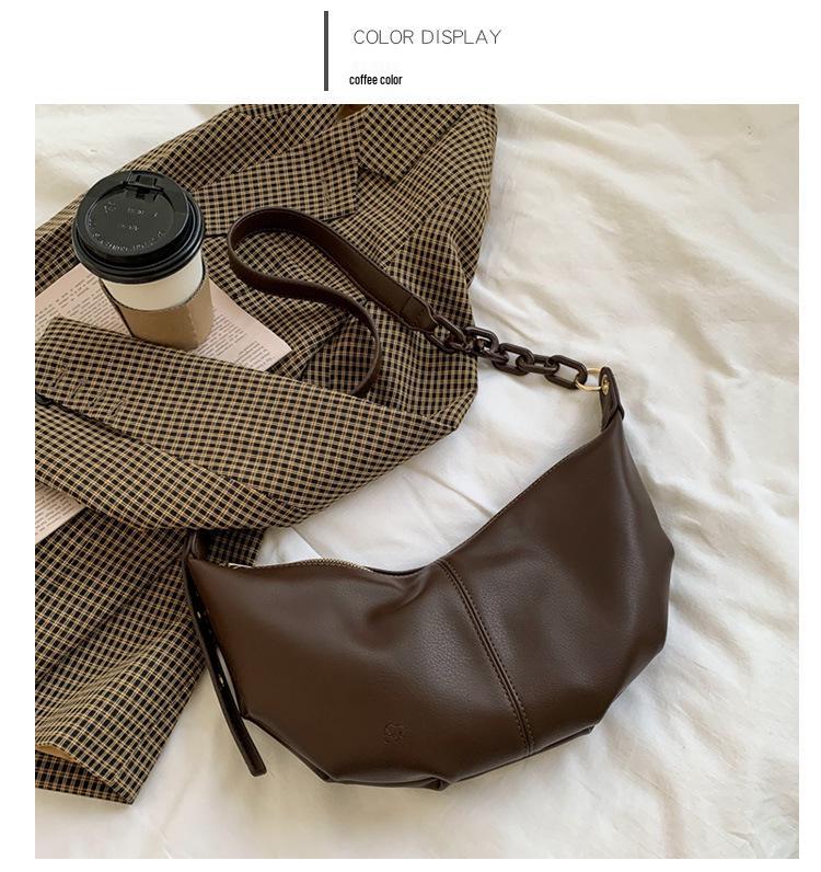2026 Trendy Women's High-Quality Textured Crossbody Underarm Bag - Niche Design Single Shoulder Dumpling Bag