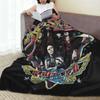Aerosmith Afscheidstour Band Muziek Dekens Draagbare Fleece Bank Plaid voor Huis Slaapkamer Buiten Plaids Bedspreien Dekbed