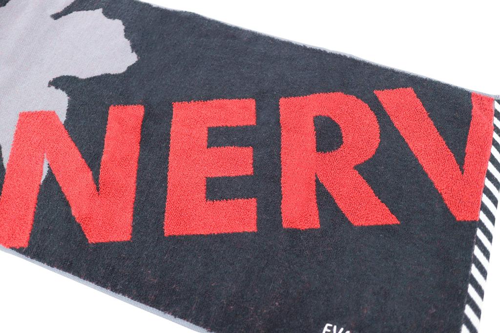 Marushin Face Towel Evangelion Nelf Logo Red Cotton 4885004100 34 x 80cm 100%