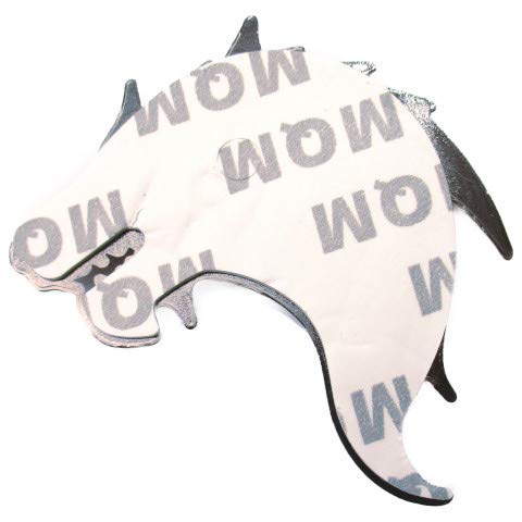 Wolf Wolf Car 3D Emblem Sticker Metal Left Right Easy