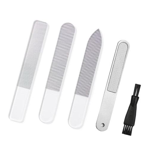 

Набор надфилей Renjzle из 5 штук для обработки стекла и литников, не засоряющийся, моющийся, набор инструментов для пластиковых моделей, включает пластиковый кейс и щетку для финишной обработки