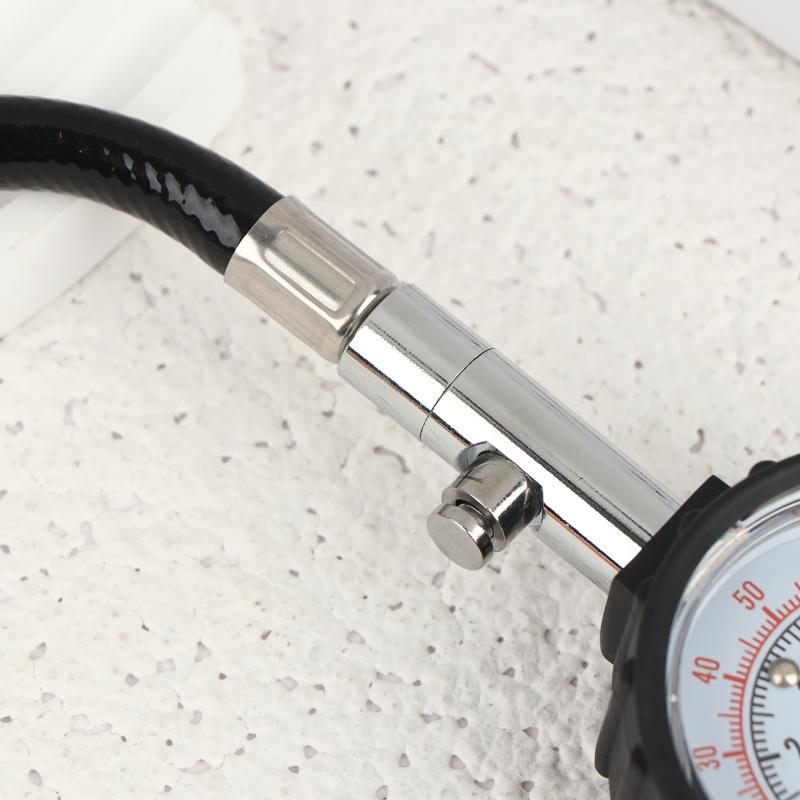 High Precision 100Psi Car Tyre Pressure Gauge Long Hose Tire Meter Detector For Auto Motorcycle Truck Tire Air Pressure Tester