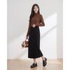 IEF Autumn/Winter Minimalist A-Line Midi Skirt