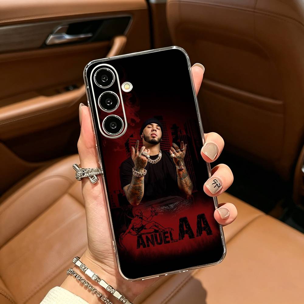 Rapper A- Anuel AA Rea Clear Soft Silicone Phone Case for Samsung Galaxy A71, A70, A52, A51, A40, A30