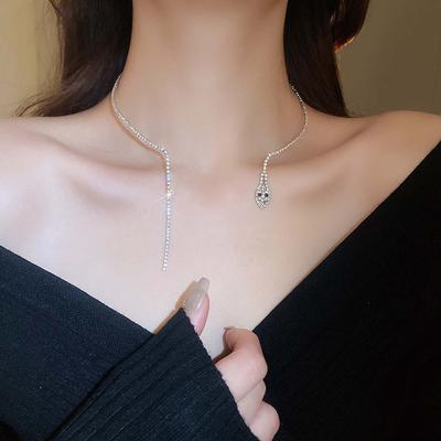 Accessoires Vestimentaires Chaînes de Clavicule Serpent Bijoux de Mode Choker Serpent Pendentif Cadeaux d'Anniversaire