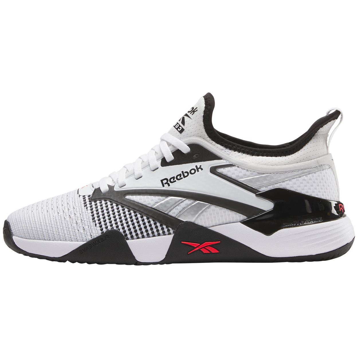 

Reebok Nano Court Черно-бело-красные унисекс кроссовки 100212265 38.5