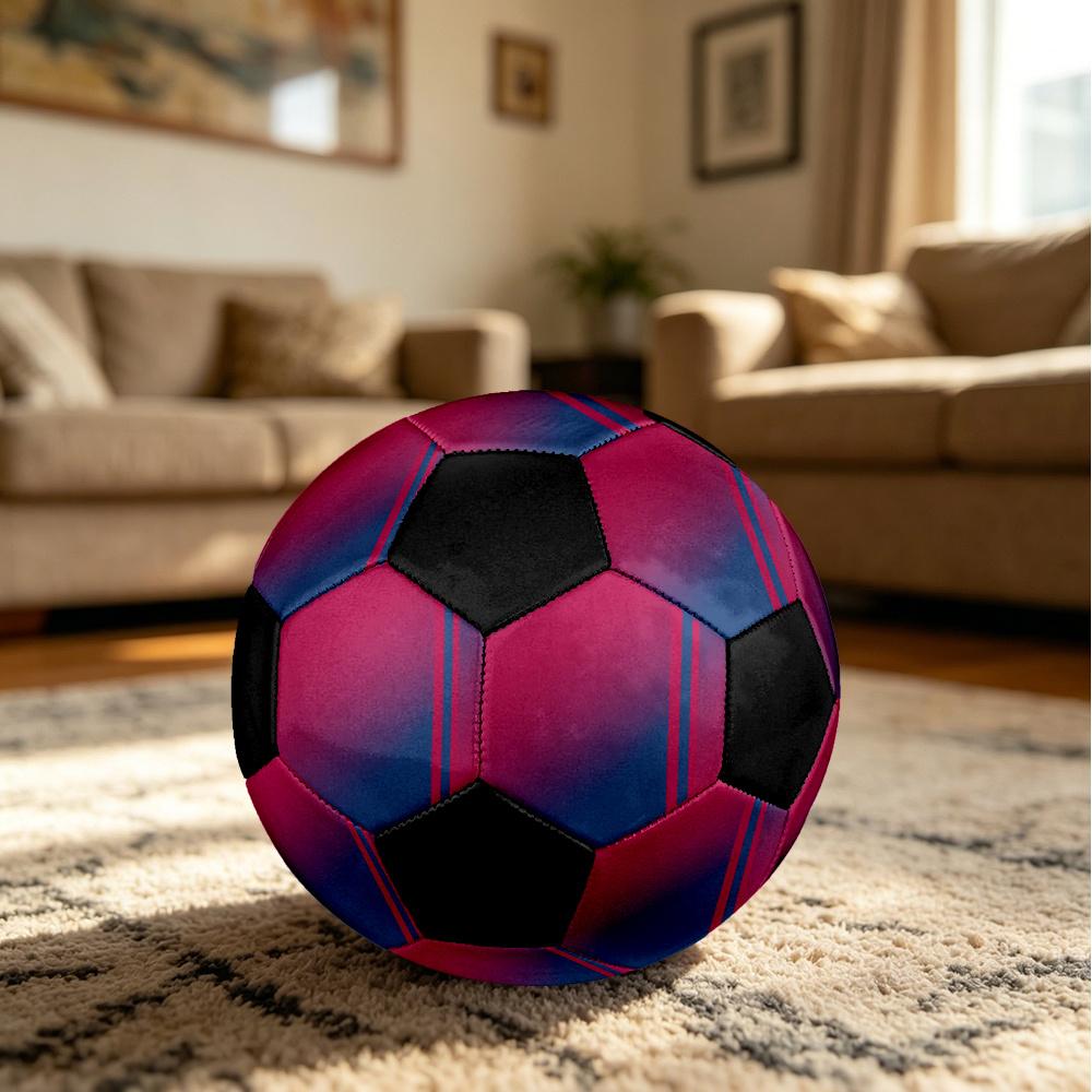 1pc Abstract Colorful Gradient Soccer Ball Size 5 Football Machine Sewn Indoor/Outdoor Universal Football Q101