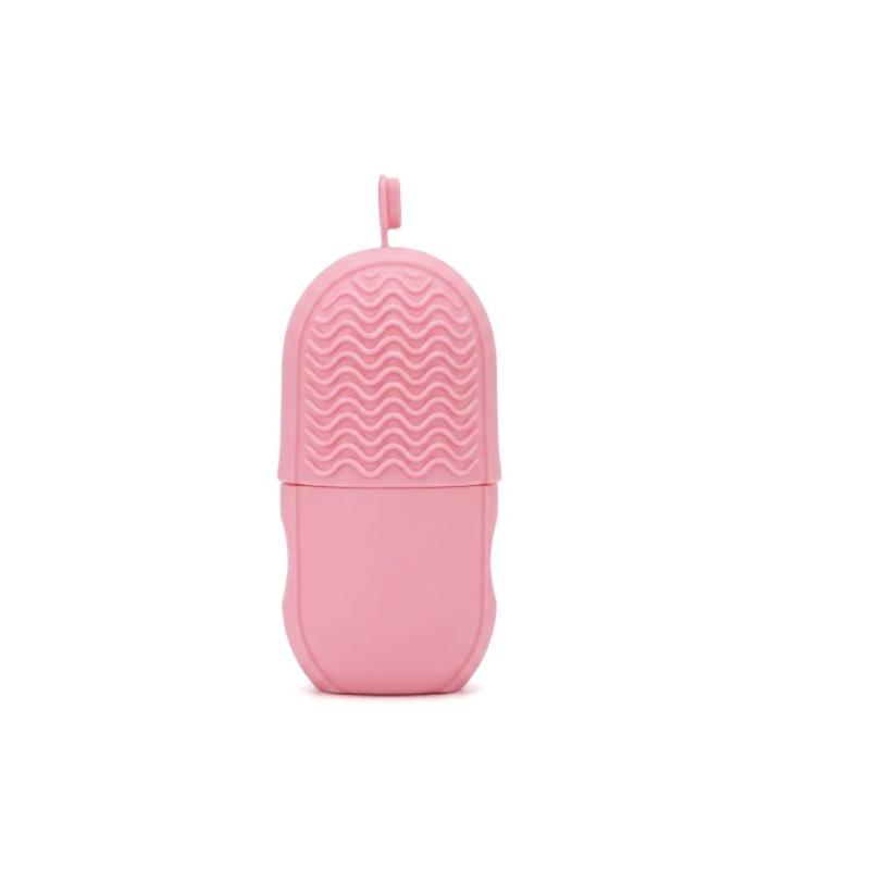 Silicone Face Ice Cube Mold For Beauty And Skin Care Silicon Face Ice Roller With Cleansing Brush