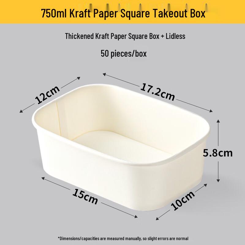 Disposable Kraft Paper Salad Container