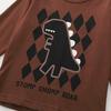 Malwee Kids Long Sleeve Round Neck Pajama Set Fall Winter Cotton Loungewear Toddler Boys Girls