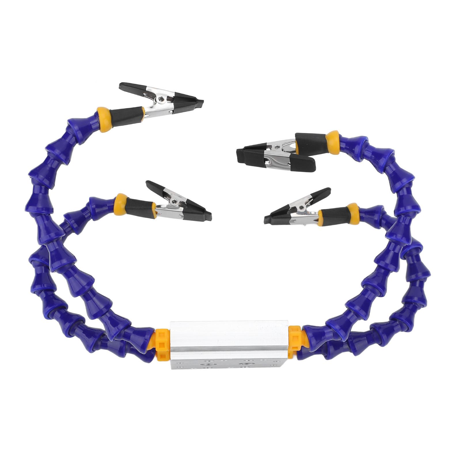 

Помощь при пайке. Гибкая рукоятка из ABS-пластика. Основа из алюминиевого сплава. Инструмент для пайки третьей рукой.