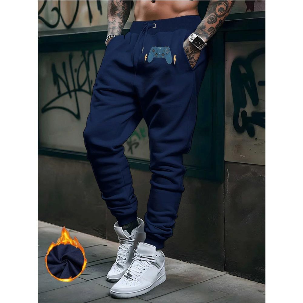 Mens Print Lounge Pants New Style Autumn Winter Male Fashion Streetwear Casual Sweatpants