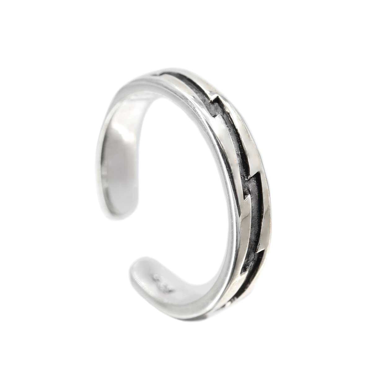 

Orris Toe Ring, 925 Sterling Silver, Adjustable Size, Simple Design, for Men and Women