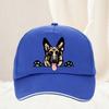 Smiling GerUnisex Shepherd Cartoon Baseball Cap Spring And Summer Snapback Hat Casual Outdoor Streetwear Sports Hat
