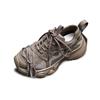 Leather platform dad shoes autumn and winter new lace-up velvet ins trendy casual sports shoes