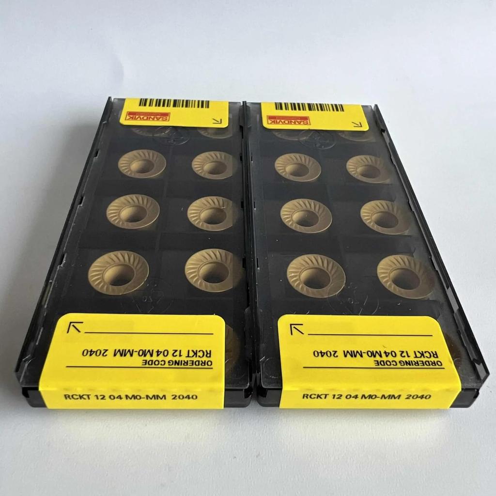Original Sandvik / RCKT1204M0-MM 2040  / CNC Lathe Carbide Blade 10 PCS