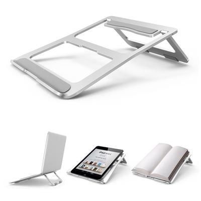 Tragbarer, faltbarer Laptopständer aus Aluminium für bis zu 15 Zoll, leichte, belüftete Halterung mit Anti-Rutsch-Design, anpassbare Ergonomie kompatibel