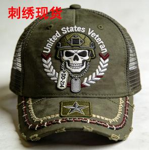 New American Veterans Embroidered Baseball Cap DD Act Old Ripped Wind Men's Sun Hat