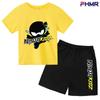 Summer Kids Ninjago T-shirt Set Boys' Clothing  Leisure Cotton PikachuShort Sleeve Preschool 3-12 Girls' Cartoon Animal Print