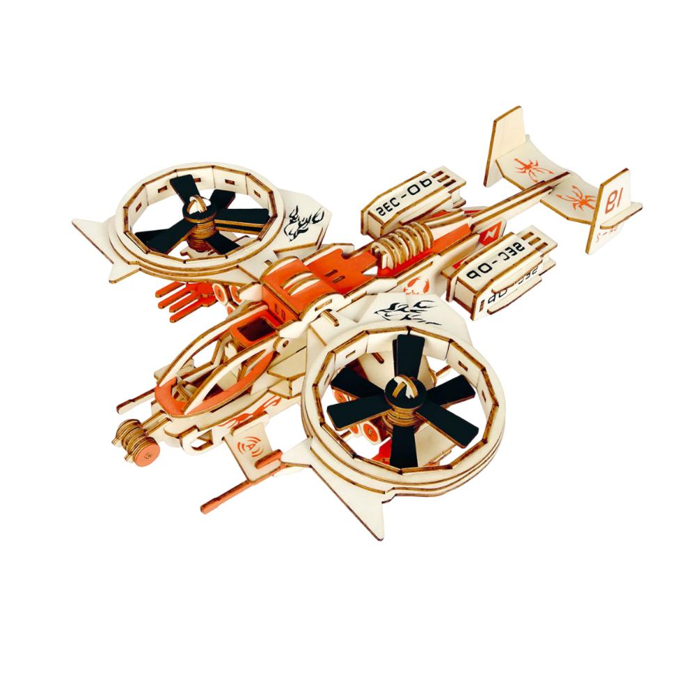 Stereoscopic Design 3D Puzzle Handmade Model Robot Model DIY Wooden Toy  Home Decoration Style 3