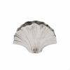 Ginkgo Leaf Vase Sculptural Aluminum Silver for Living Room, Homeowners
