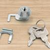 Zinc Alloy Hook Cam Toolbox Lock Keyed Alike Safety Cylinder Replacement for Retail Bar Shopping Mall