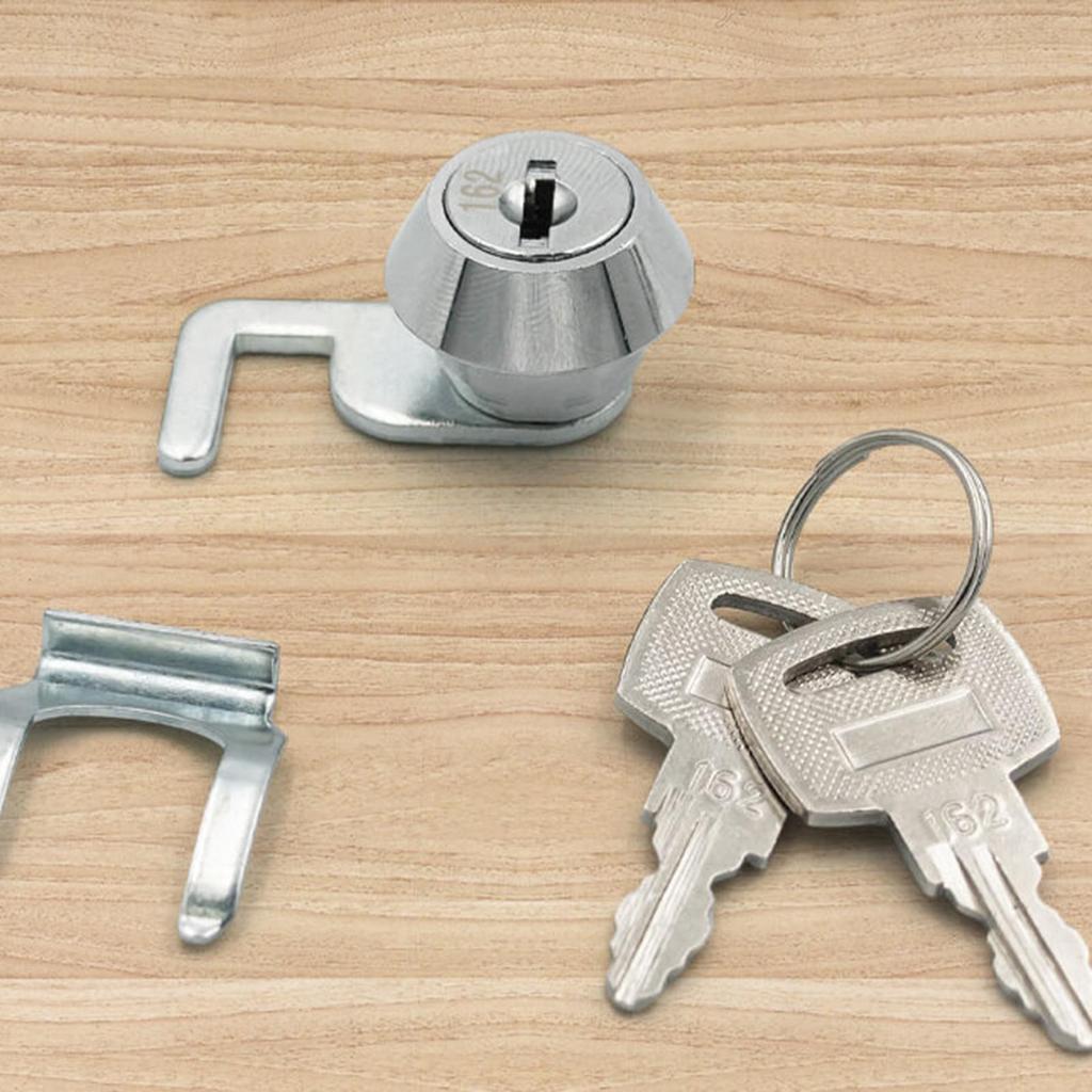 Zinc Alloy Hook Cam Toolbox Lock Keyed Alike Safety Cylinder Replacement for Retail Bar Shopping Mall
