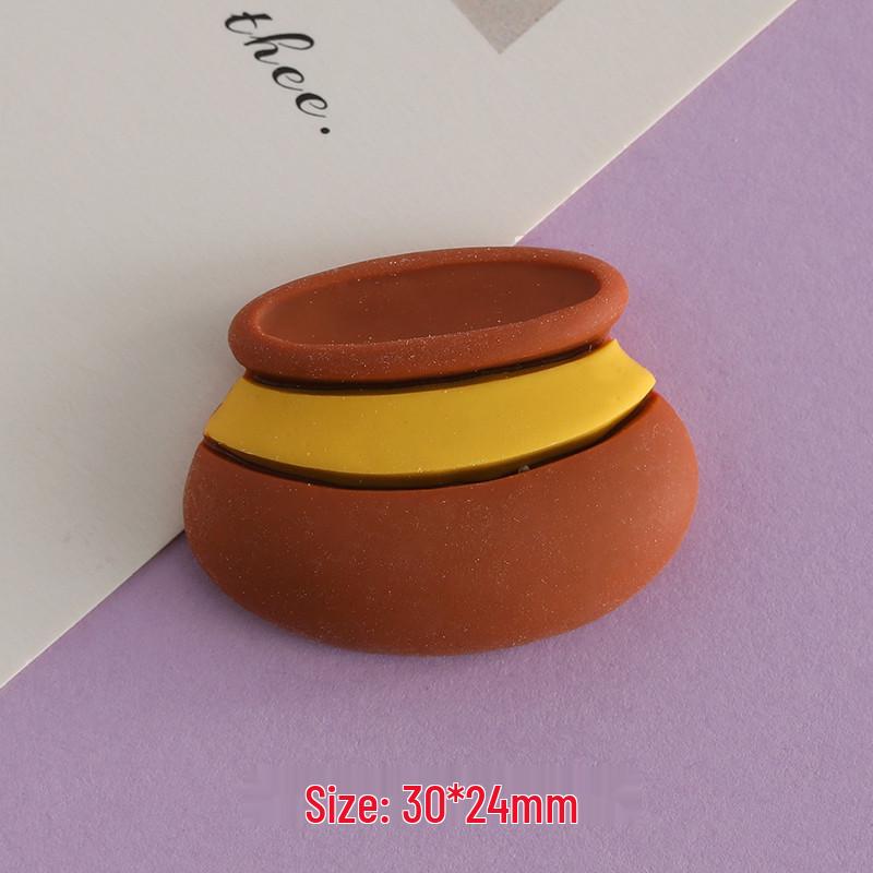 Winnie the Pooh Honey Pot Cartoon Resin Ornament DIY Phone Case Material Pack