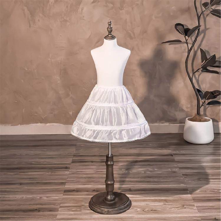 White Crinoline 35cm Childrens Petticoat Designed For Special Occasion And Stage Costumes