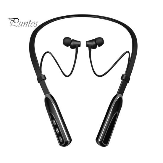 

BL-01 Наушники-вкладыши с защитой от пота ABS Беспроводная шейная стереогарнитура с поддержкой Bluetooth 5.0 для спорта чёрный