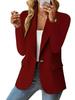 2024 WISH Women's Autumn Long Sleeve Solid Cardigan Blazer