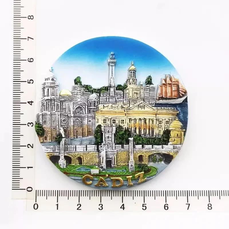 Spain Travelling Souvenirs Valencia Fridge Magnets Conil Tarifa Cadiz Maravillas Fridge Stickers Home Ornaments Birthday Gifts
