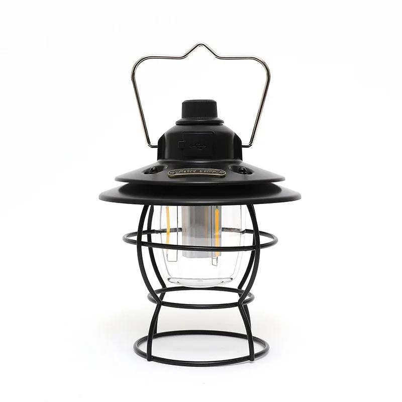 Retro Outdoor LED Light Three Modes Of Energy-saving Lighting Portable Waterproof And Dustproof Camping Light