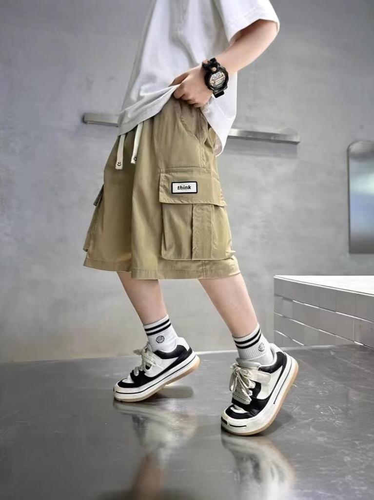 Boys' Summer Cargo Shorts, Lightweight Mid-Length 2025