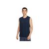 Quick-Dry Training Split Hem Lightweight Comfortable Crew Neck Solid Color Sleeveless Tank Top Men Tops Black CZ1185-451