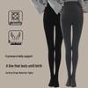 2025 New Plus Size Fleece Lined Maternity Tights - Comfortable Abdomen Support for Autumn/Winter