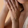 Catena da Mano Oro per Donne Braccialetti Placcati Oro per Donne Braccialetti Argento Catena da Mano, Gioielli Argentati Regali per Donne Natale