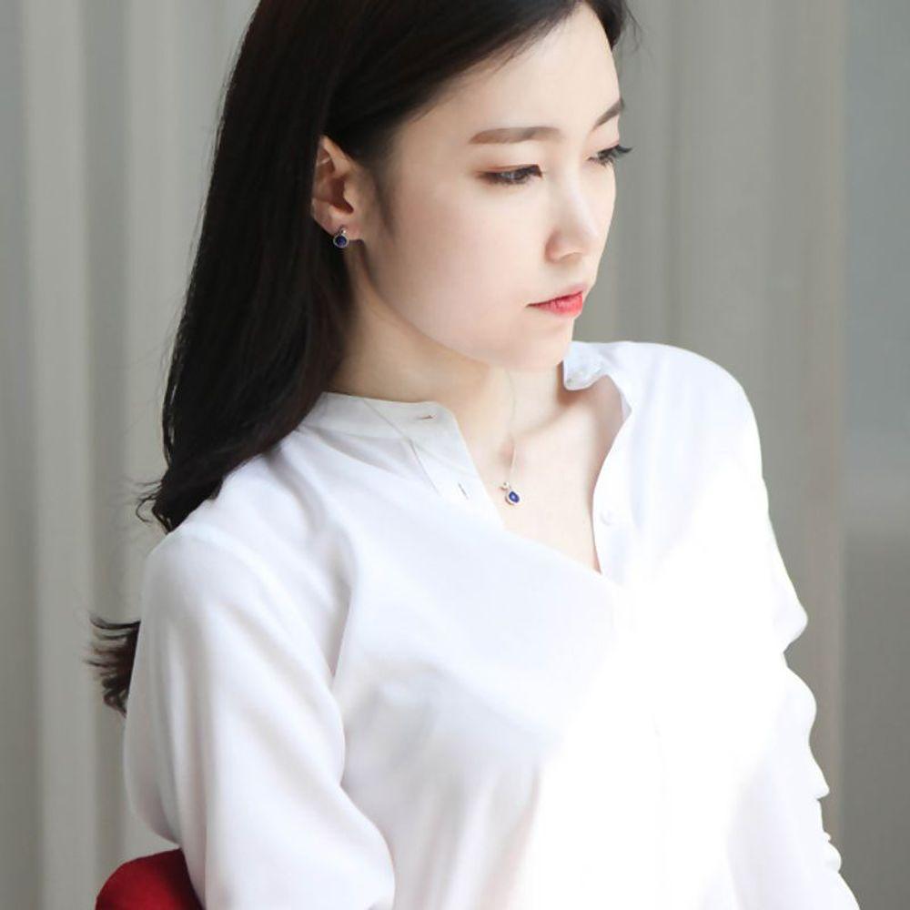 

J.Lauren 0N0612 Срібне намисто з лазуритом - каменем народження грудня [30296711]