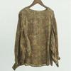 Johnature Women Print Floral Vintage Linen T-Shirts Puff Sleeve O-Neck Loose Tees Autumn Chinese Style Women T-Shirts