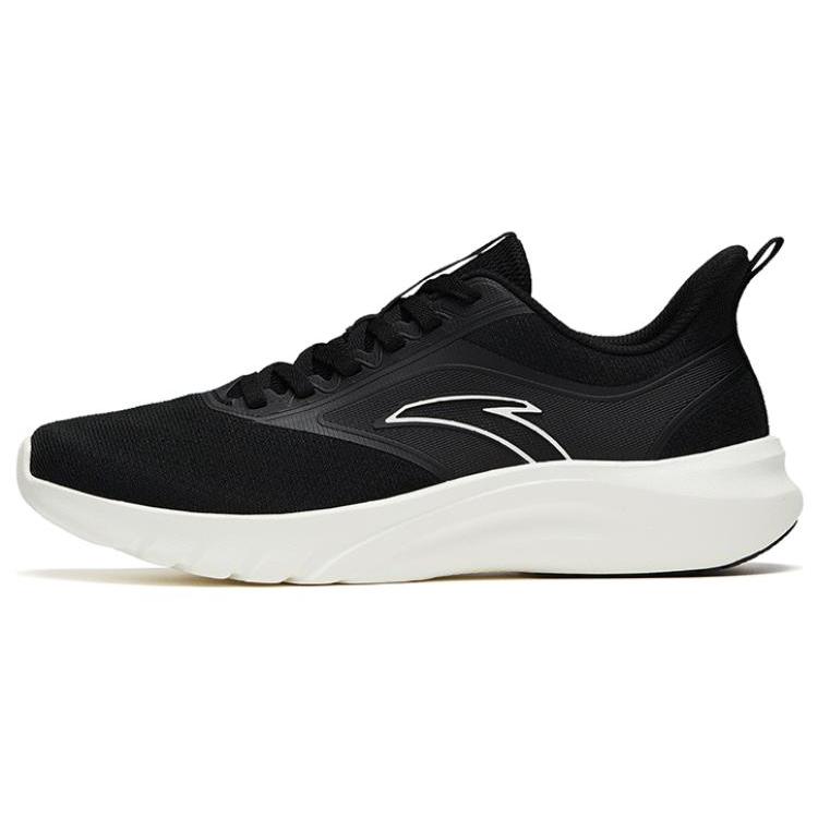 New Anta Running Collection Anti Slip Wear Resistant Low Top Casual Running Shoes Men's Black 112325575-1