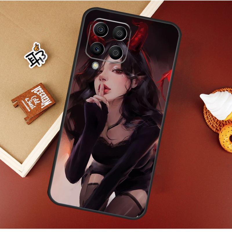 Aesthetic Devil Woman Bad Girl For Samsung Galaxy M31 M51 M21 M11 M20 M13 M33 M53 M52 M32 M12 M14 M34 M54 M55 M15 Case