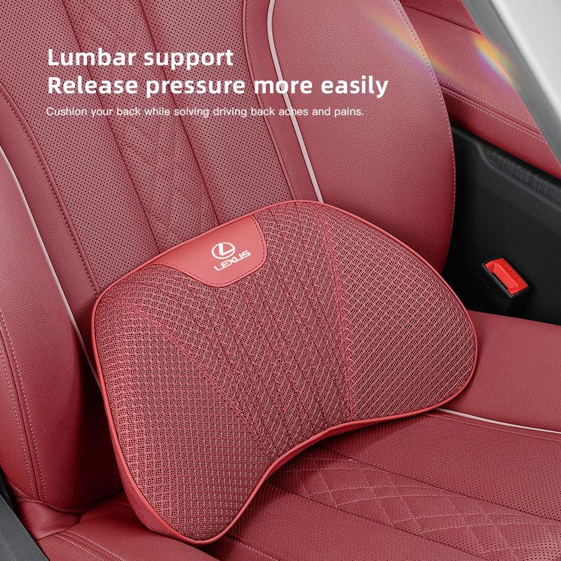 Car Seat Cushion Lumbar Pillow Ice Silk Headrest Waist Cushioning For Lexus F-SPORT ES RX NX LS UX LM LX GX LC RZ IS CT GS RC HS KN8
