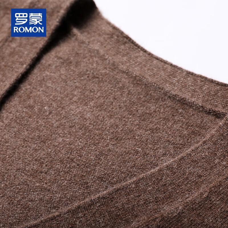 ROMON Men's 100% Cashmere V-Neck Cardigan Sweater