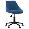 Day and Night - Day and Night Blue Velvet Swivel Dining Chair