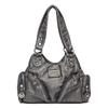 Retro Soft Leather Motorcycle Bag New European and American Trendy Slanted Shoulder Bag