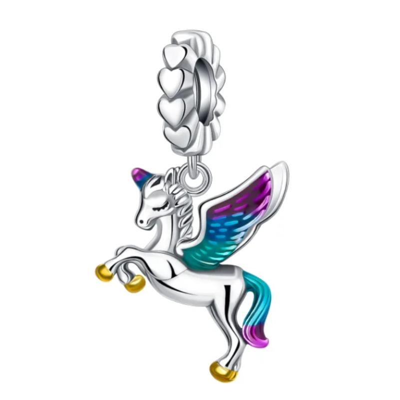 New Copper Angel Wing Charms Heart Bird Pig Pendants Fit Original Bracelets Necklaces Womens Fine Diy Jewelry Gifts