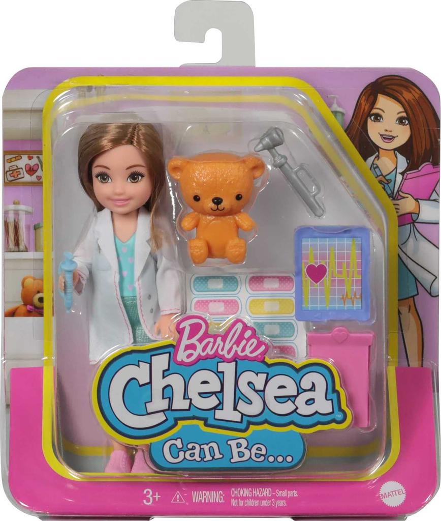 Mattel - Barbie Chelsea Can Be Doctor Doll and Playset